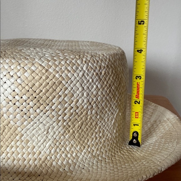 NWT J.Crew Factory Ivory & Beige Gingham Checkered Bucket Hat Size Med / Large - Picture 10 of 17